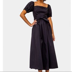 Puff Sleeve Smocked Bodice “Nola” Midi Dress!